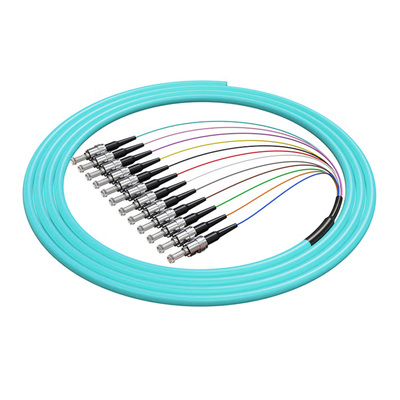 12芯多模萬兆束狀尾纖ST