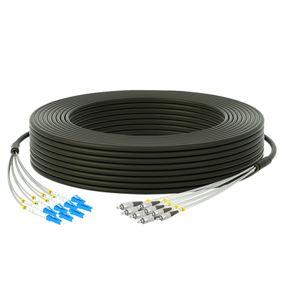 8芯LC-FC野戰鎧裝光纖跳線