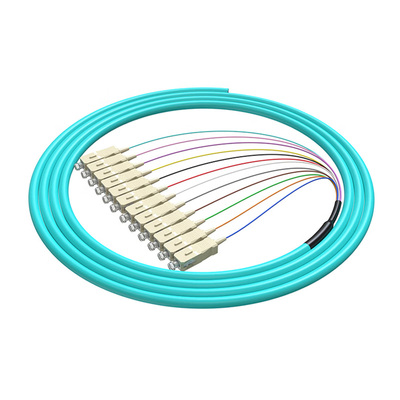 12芯多模萬兆束狀尾纖SC