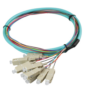 12芯多模万兆束状尾纤SC