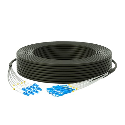 8芯LC-SC野戰鎧裝光纖跳線